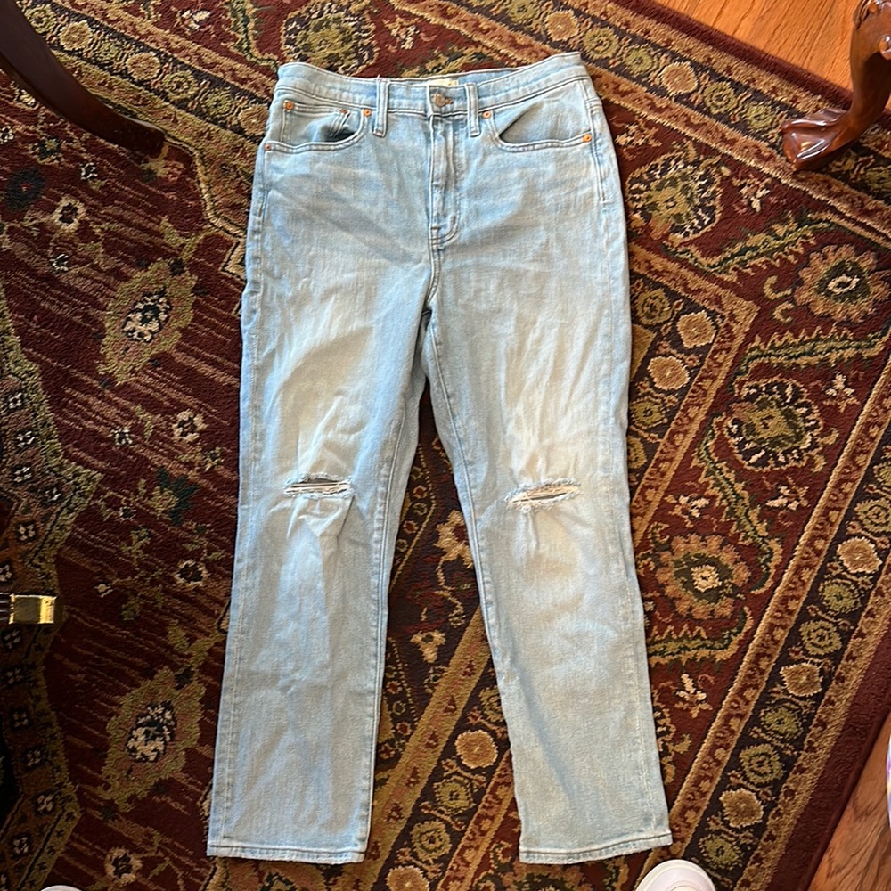 Madewell High Rise Slim Crop Boyjean